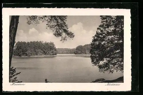 AK Ruciane-Nida, am Ufer des Niedersee