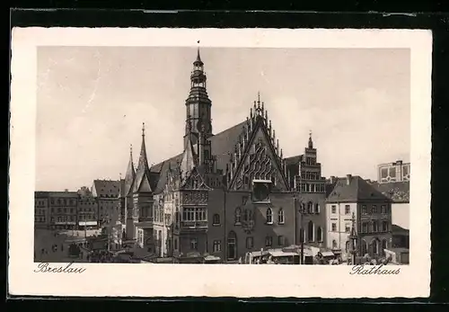 AK Breslau, Partie am Rathaus