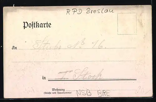 AK Breslau, das Kaiser Wilhelm-Denkmal in der Schweidnitzerstrasse