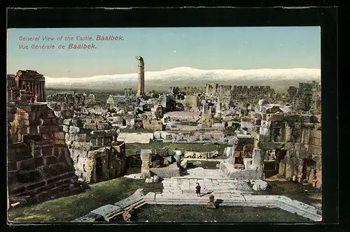 AK Baalbek, General View of the Castle