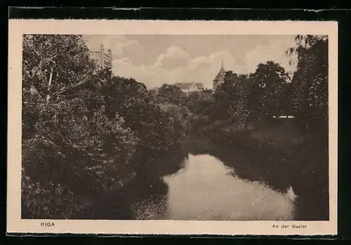 AK Riga, Parkanlagen an der Bastei