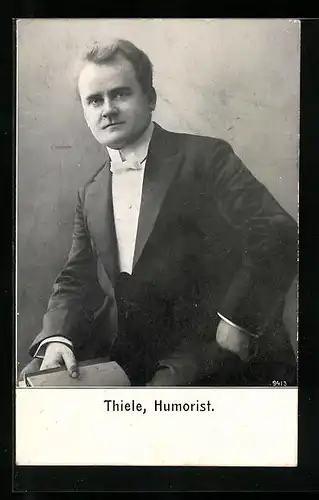 AK Portrait von Humorist Thiele