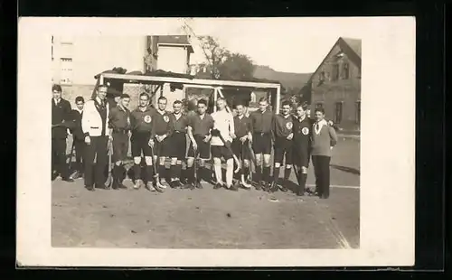 Foto-AK Gruppenbild einer Feldhockey-Mannschaft