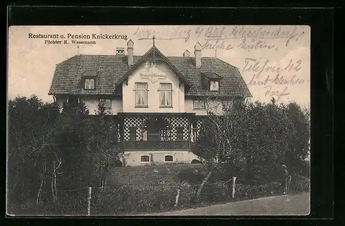 AK Gronenberg, Gasthaus Knickerkrug, Pächter K. Wesemann