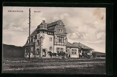 AK Neuenrade, Blick auf den Bahnhof
