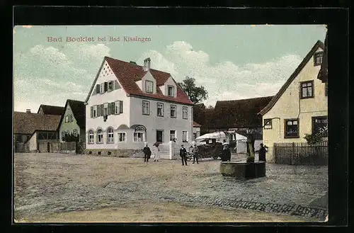 AK Bad Bocklet bei Bad Kissingen, Partie am Brunnen