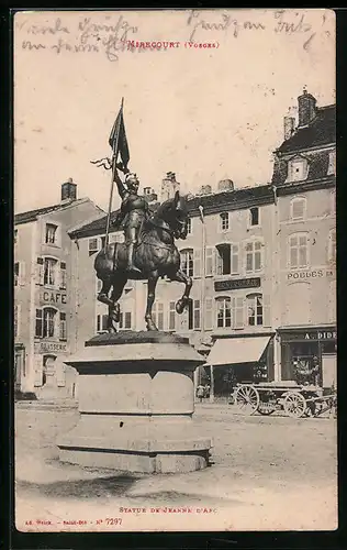 AK Mirecourt, Statue de Jeanne d`Arc
