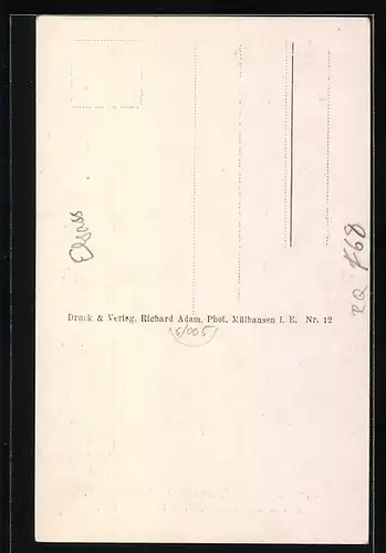 AK Mülhausen-Burtzweiler i. E., Zerstörtes Consumgeschäft am 15. August 1914