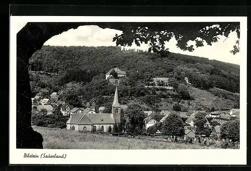 AK Bilstein / Sauerland, Ortsansicht mit Kirche