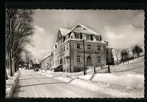 AK Usseln, Hotel Upländer Hof im Winter