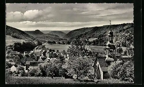 AK Niederbreitbach / Wied, Ortspartie mit Kirche