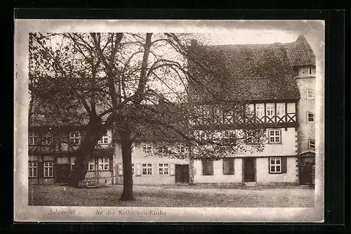 AK Salzwedel, Platz an der Katharinen-Kirche