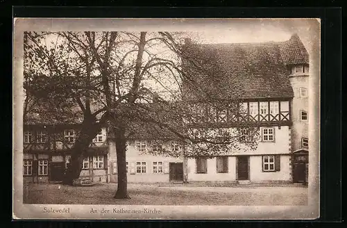AK Salzwedel, Platz an der Katharinen-Kirche