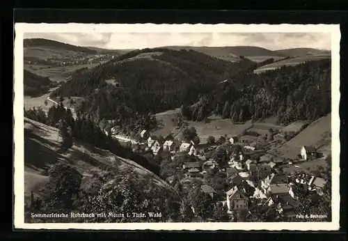 AK Rohrbach / Thür. Wald, Ortsansicht mit Meura