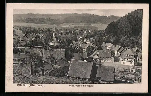 AK Altenau / Harz, Blick vom Mühlenberg