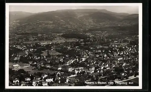 AK Achern / Baden, Gesamtansicht vom Flugzeug aus gesehen