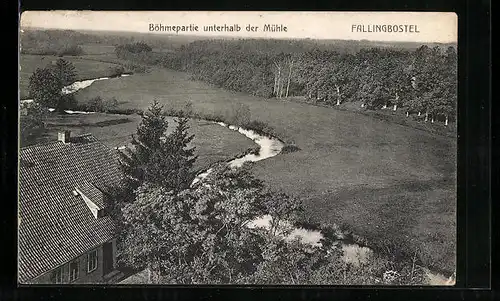 AK Fallingbostel, Böhmepartie unterhalb der Mühle