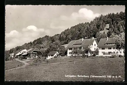 AK Schlageten-Ballenberg / Schwarzwald, Ortspartie mit Wohnhäusern