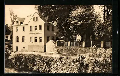 AK Pockau / Flöhatal, Gasthaus Bergschlösschen