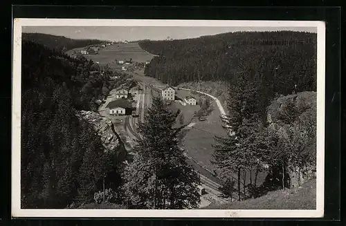 AK Zöblitz / Erzgeb., Blick vom Oberlauterstein