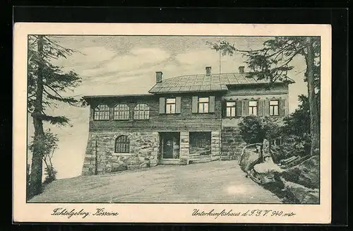 AK Kösseine / Fichtelgeb., Unterkunftshaus d. F. G. V.