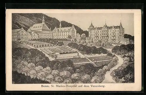 AK Bonn, St. Marien-Hospital auf dem Venusberg