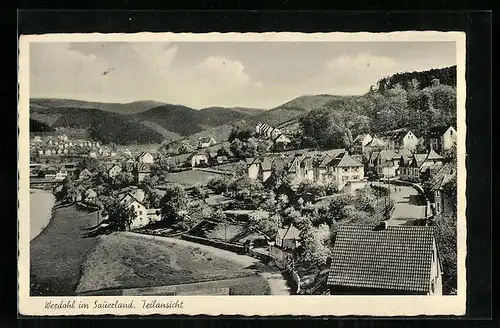 AK Werdohl / Sauerland, Ortsansicht aus der Vogelschau