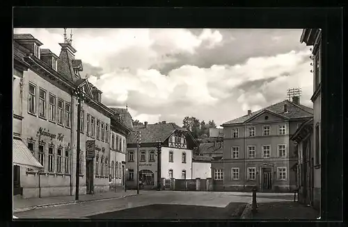 AK Kranichfeld an der Ilm, Hotel Meininger Hof und Ratskeller