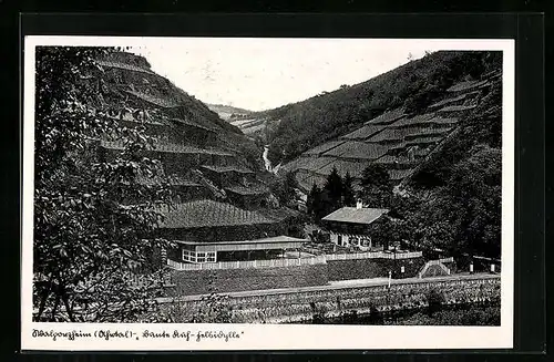 AK Walporzheim / Ahrtal, Weinhaus Zur Bunten Kuh-Felsidylle