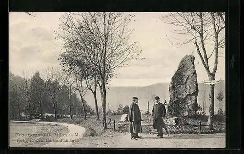 AK Freudenstadt, Partie in den Hartranftanlagen