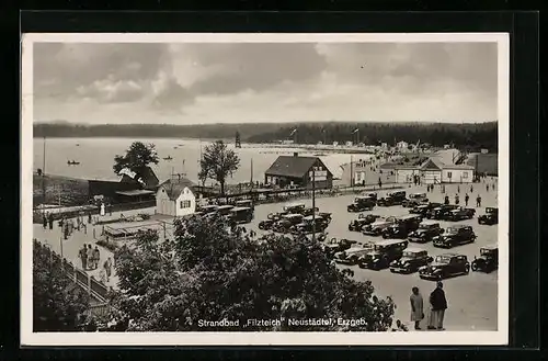 AK Neustädtel / Erzgeb., Strandbad Filzteich