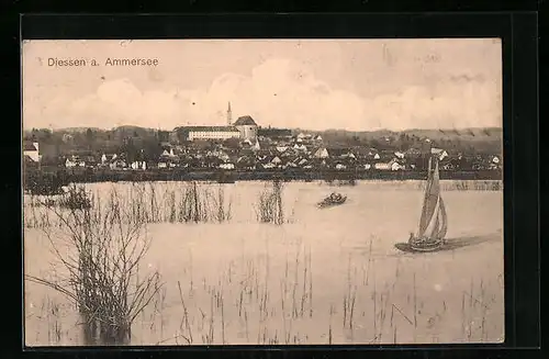 AK Diessen a. Ammersee, Panorama