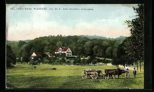 AK Bad Kissingen, Königliches Forsthaus Klaushof