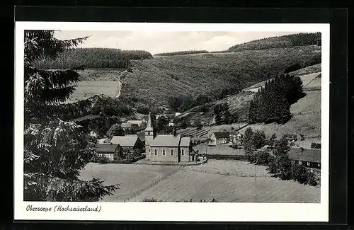 AK Obersorpe / Sauerland, Ortsansicht mit Kirche