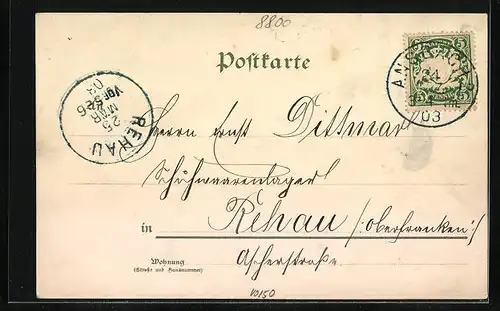 AK Ansbach, Ortspartie mit Kirche