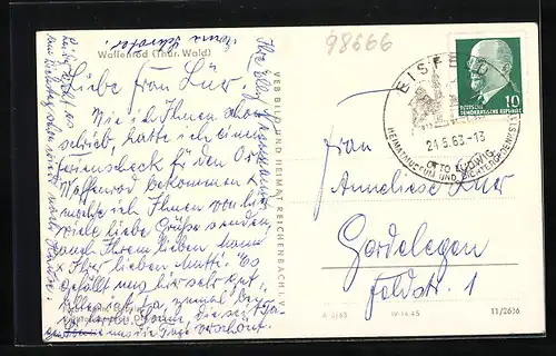 AK Waffenrod / Thür. Wald, Ortsansicht