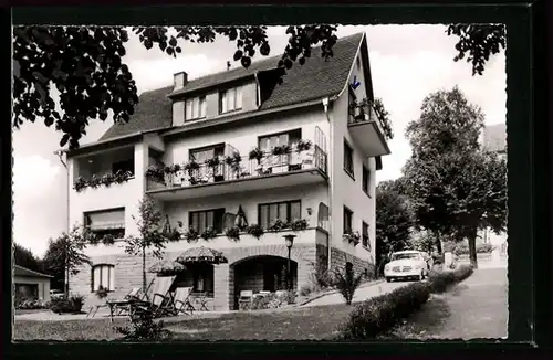 AK Bad Orb, Hotel Haus Freund, Jahnstrasse