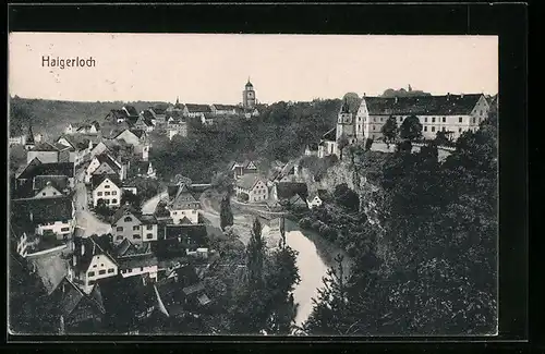 AK Haigerloch, Panorama aus der Vogelschau