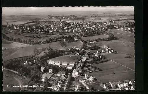 AK Rüthen / Möhne, Totalansicht, Luftbild