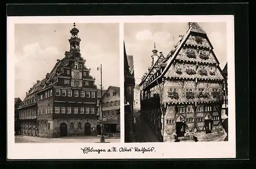 AK Esslingen, Altes Rathaus, Aussenansichten