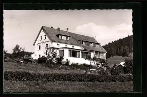 AK Warmensteinach i. Fichtelgebirge, vor der Pension Königsheide