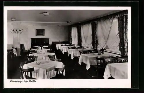 AK Winterberg, Gastraum im Cafe Müller