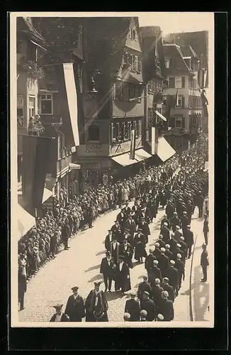AK Tübingen, 450 jähr. Jubiläum der Universität, Festzug 1927