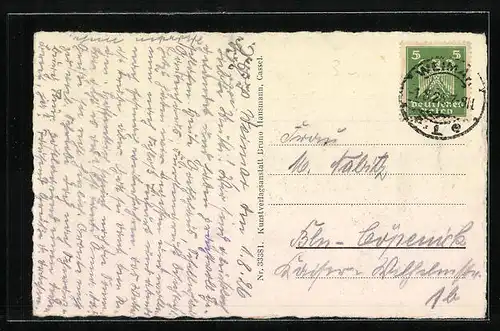 AK Weimar, Blick auf den Museums-Platz