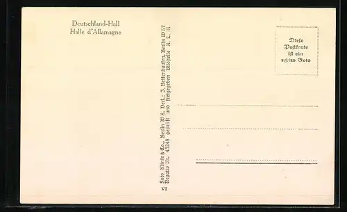 AK Berlin-Charlottenburg, Deutschlandhalle, Fliegeraufnahme