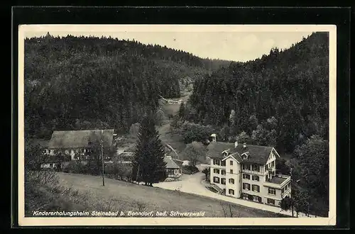 AK Bonndorf /bad. Schwarzwald, Kindererholungsheim Steinabad
