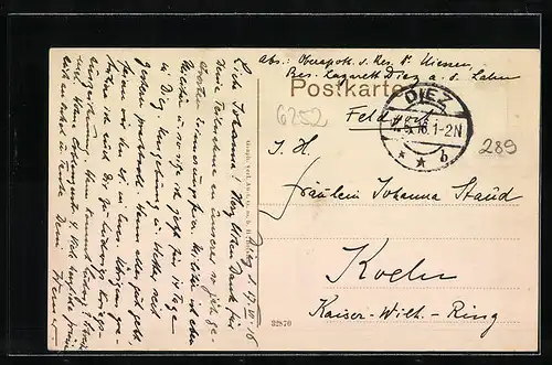 AK Diez, Unter-Markt mit Schloss