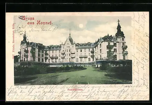 AK Honnef, Blick auf das Sanatorium
