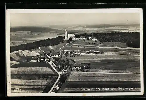 AK Bussen b. Riedlingen, Ortsansicht aus der Vogelschau