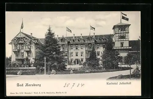 AK Bad Harzburg, Blick auf Kurhotel Juliushall